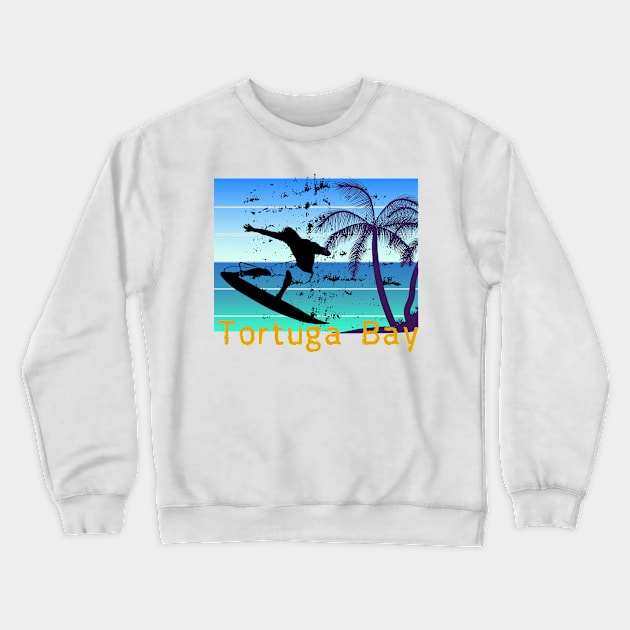 Tortuga Bay - the surfing destination in Galapagos Crewneck Sweatshirt by ArtDesignDE